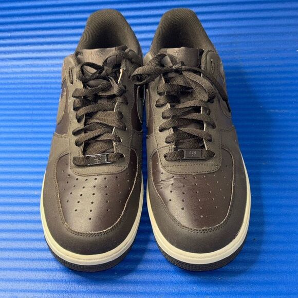 Size 11- Nike Air Force 1 Low 07 Microstripe Brown White 315122-202 RARE 2010 - Picture 4 of 8